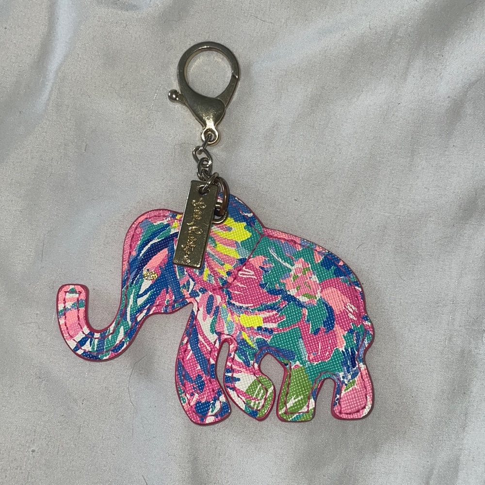 Lily Pulitzer Elephant Keychain